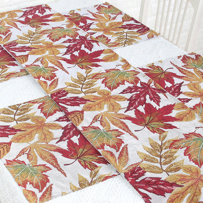 Home Decor Table Towel Tea Table Tea Art - Maple Leaf Style