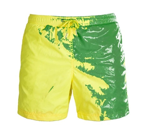Magical Change Color Beach Shorts - Quick Dry & Stylish Swimwear soft