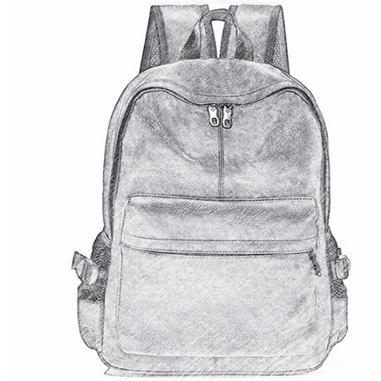 Male leather backpack