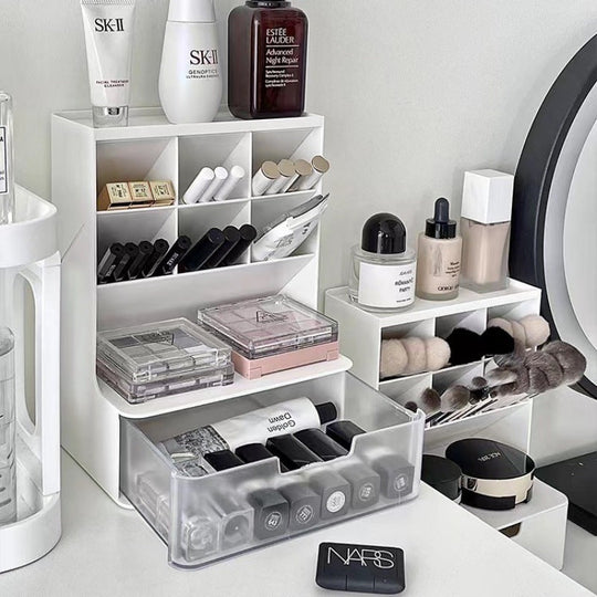 Cosmetics Storage Box Desktop Finishing Box with Drawers
