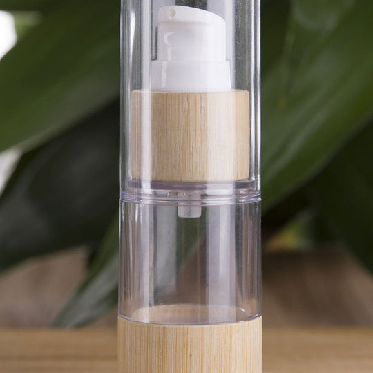 -bottling Spray Bottle Lotion for Cosmetics, Handcrafted Bamboo
