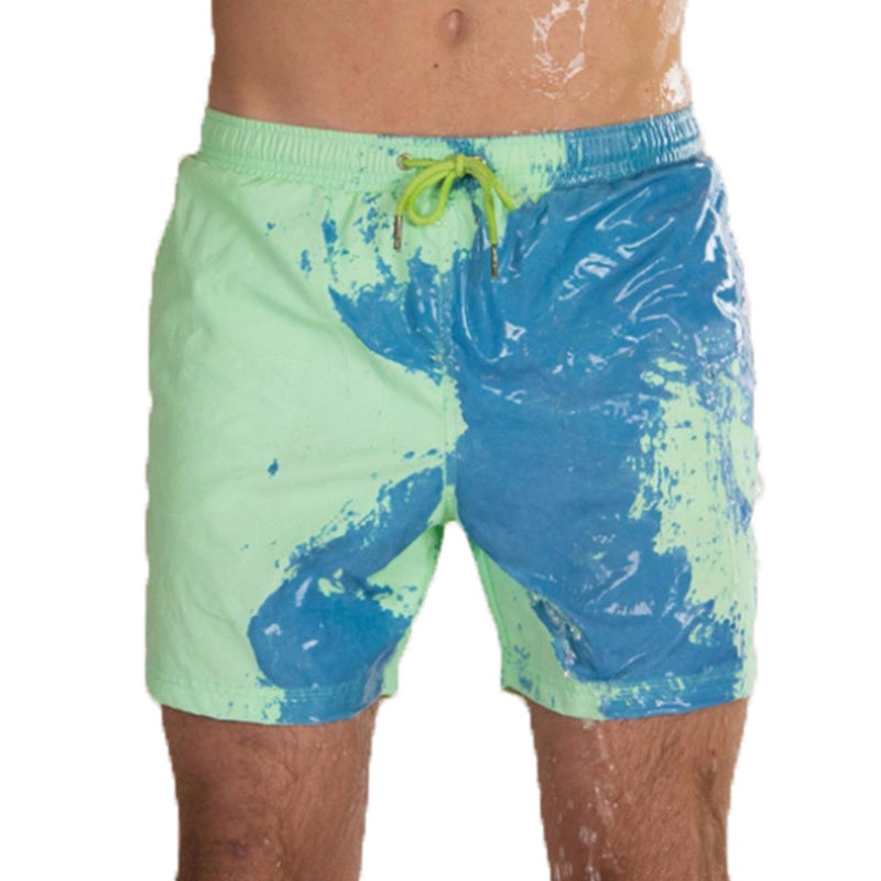 Magical Change Color Beach Shorts - Quick Dry & Stylish Swimwear soft