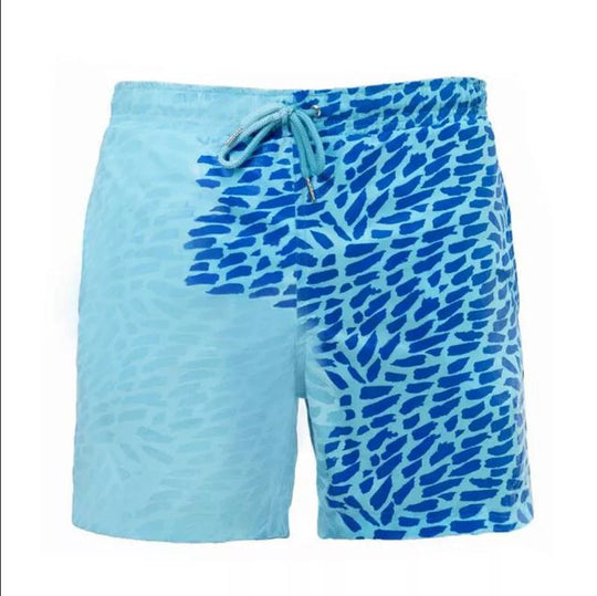 Magical Change Color Beach Shorts - Quick Dry & Stylish Swimwear soft