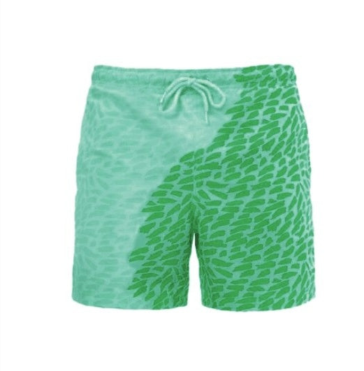 Magical Change Color Beach Shorts - Quick Dry & Stylish Swimwear soft