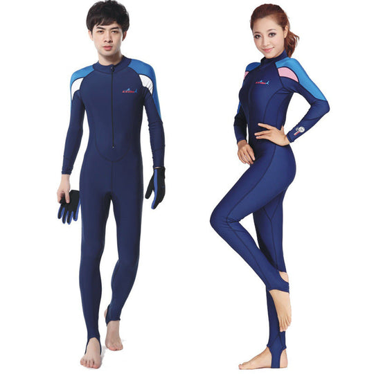 -piece diving sunscreen jellyfish snorkeling swimming surfing suit