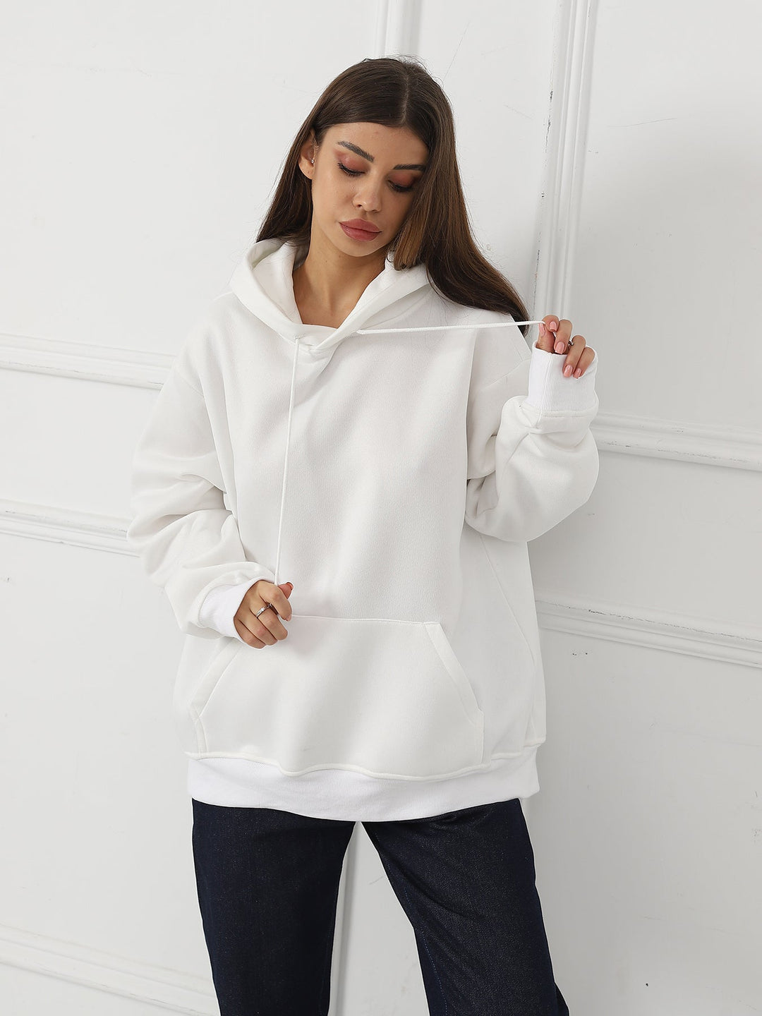 Fashionable Casual Printed Long Sleeved Sweatshirt for Women