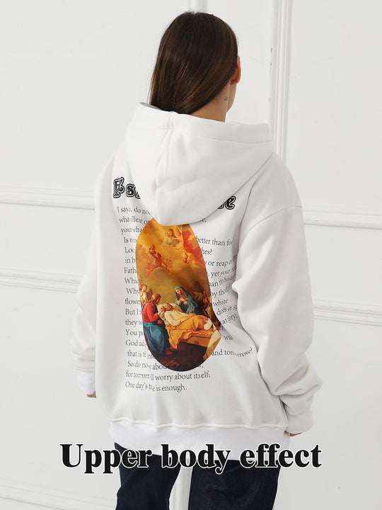 Fashionable Casual Printed Long Sleeved Sweatshirt for Women