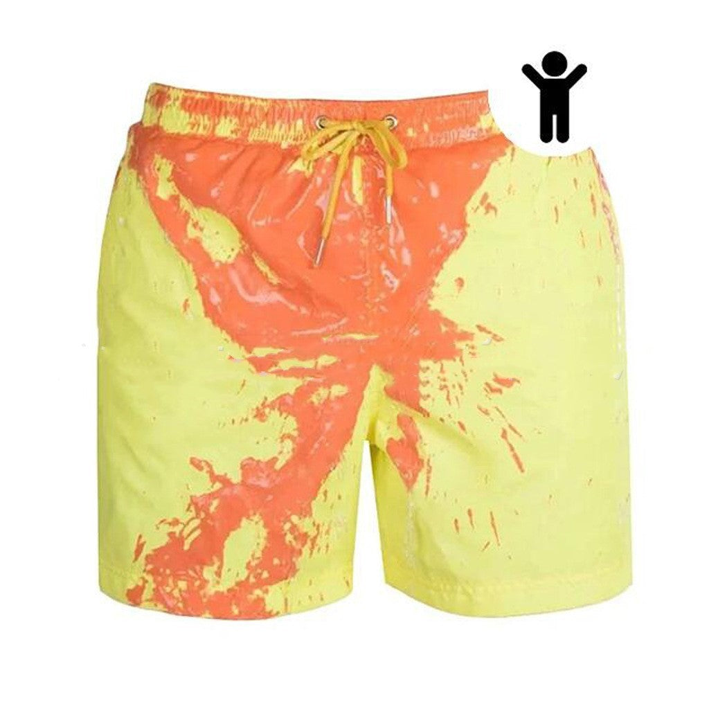 Magical Change Color Beach Shorts - Quick Dry & Stylish Swimwear soft