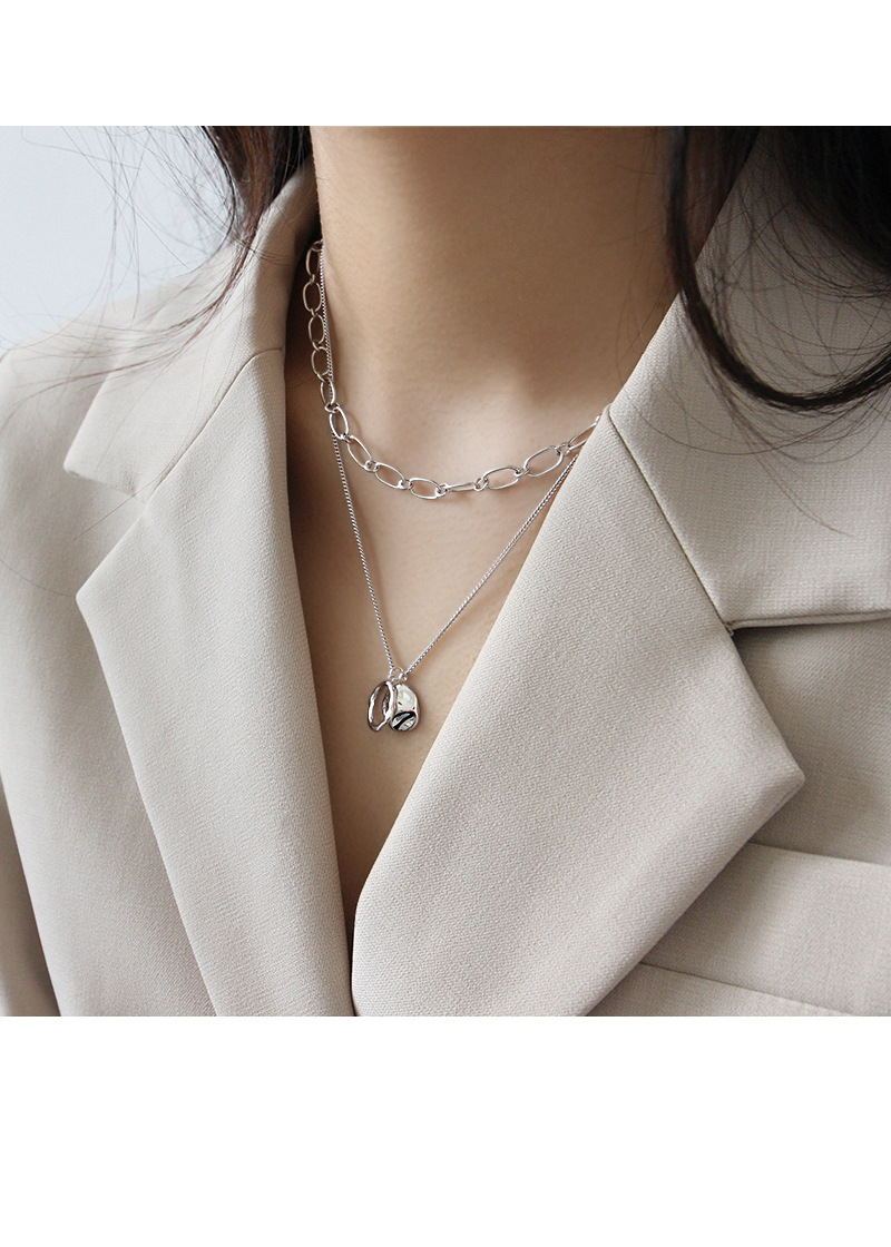 Sterling Silver Choker Korean Style Woman