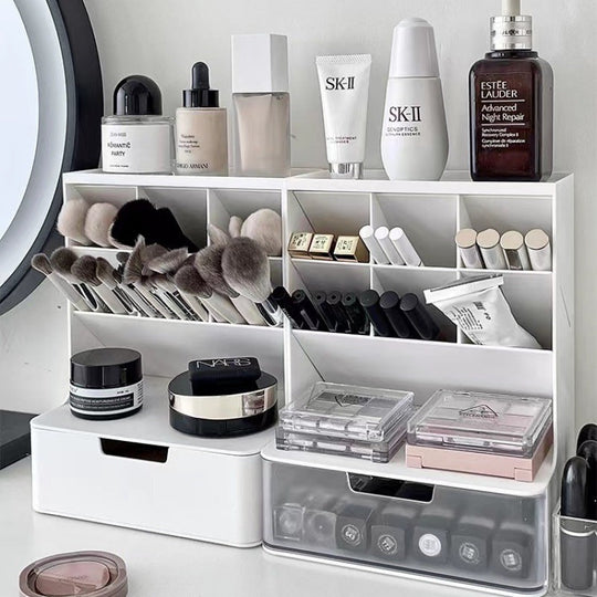 Cosmetics Storage Box Desktop Finishing Box with Drawers