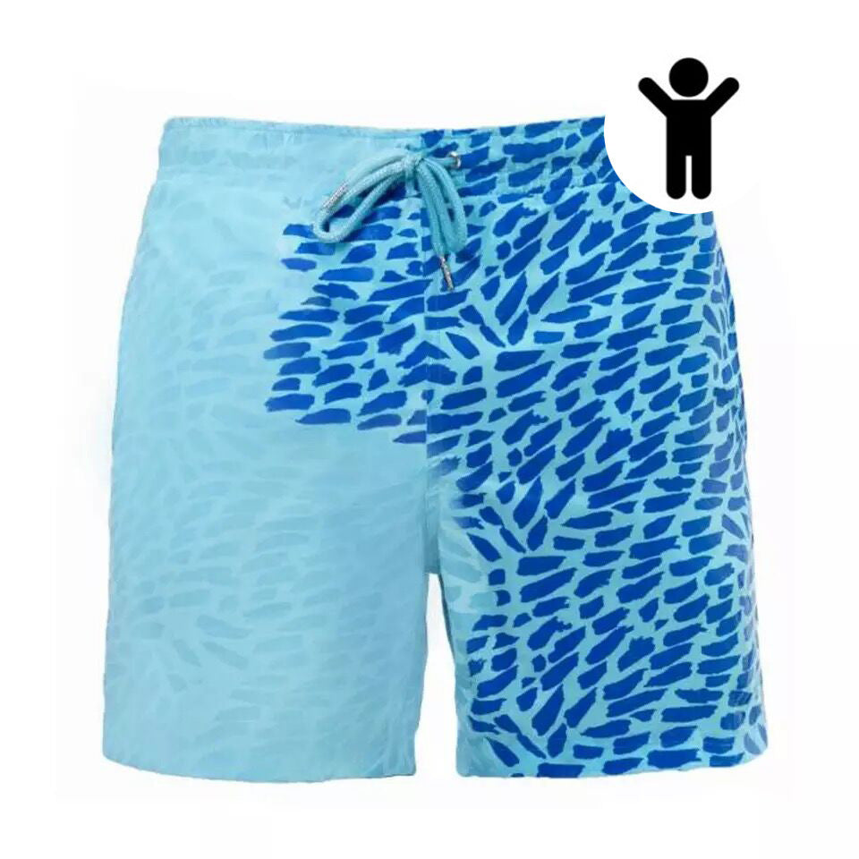 Magical Change Color Beach Shorts - Quick Dry & Stylish Swimwear soft