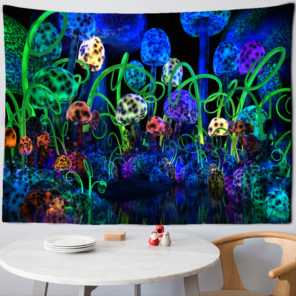 Dream Mushroom Psychedelic Rug Boho Home Decor | Stylish & Versatile