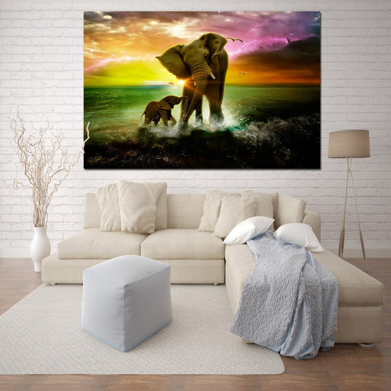 Single mother-elephant modern home decor for Stylish Living