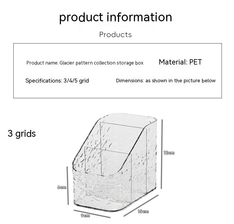 Light Luxury Cosmetics Storage Box Transparent Desktop Dresser