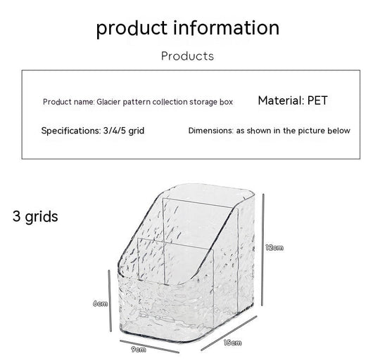 Light Luxury Cosmetics Storage Box Transparent Desktop Dresser