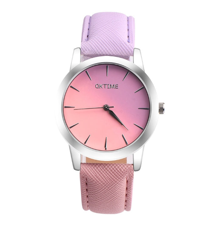 fashion casual retro rainbow design watch women analog