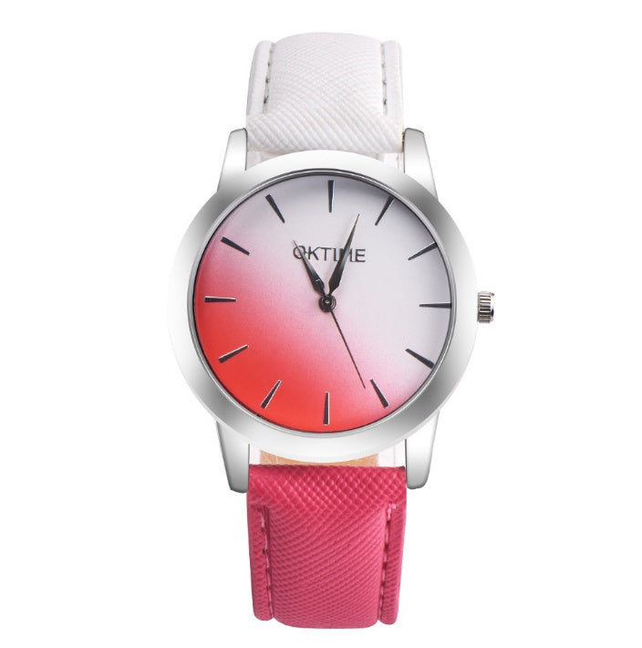 fashion casual retro rainbow design watch women analog