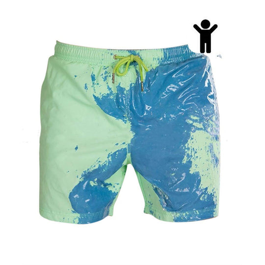 Magical Change Color Beach Shorts - Quick Dry & Stylish Swimwear soft