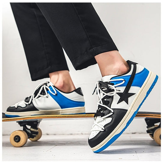 Men's Colorblock Sneakers Low-top Casual Board Shoes