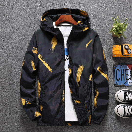 Loose windbreaker male camouflage