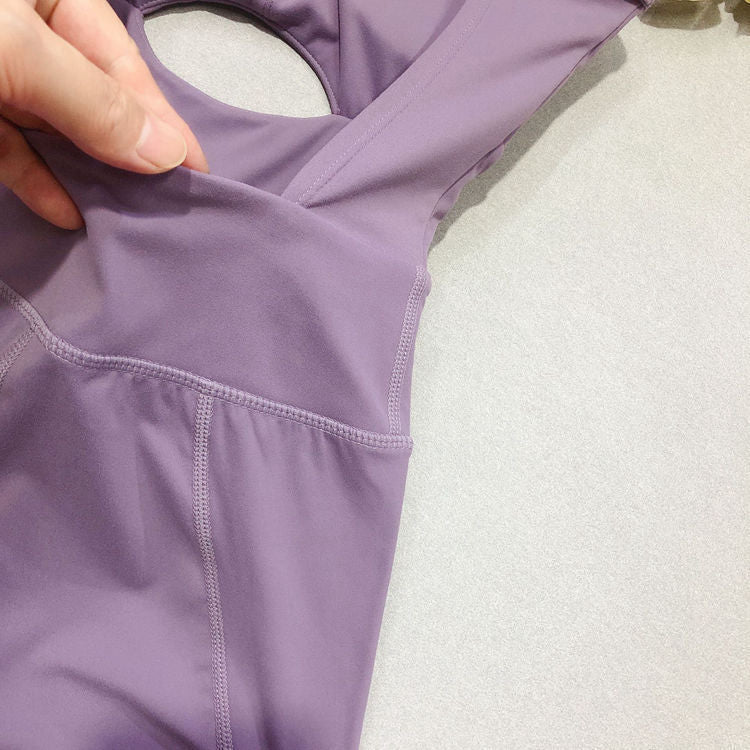 Piece Tight Fitness Wear Sports Suit | Elastic Beauty Back