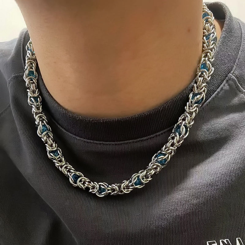 sapphire splice necklace