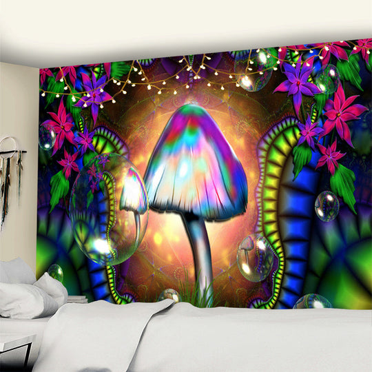 Dream Mushroom Psychedelic Rug Boho Home Decor | Stylish & Versatile