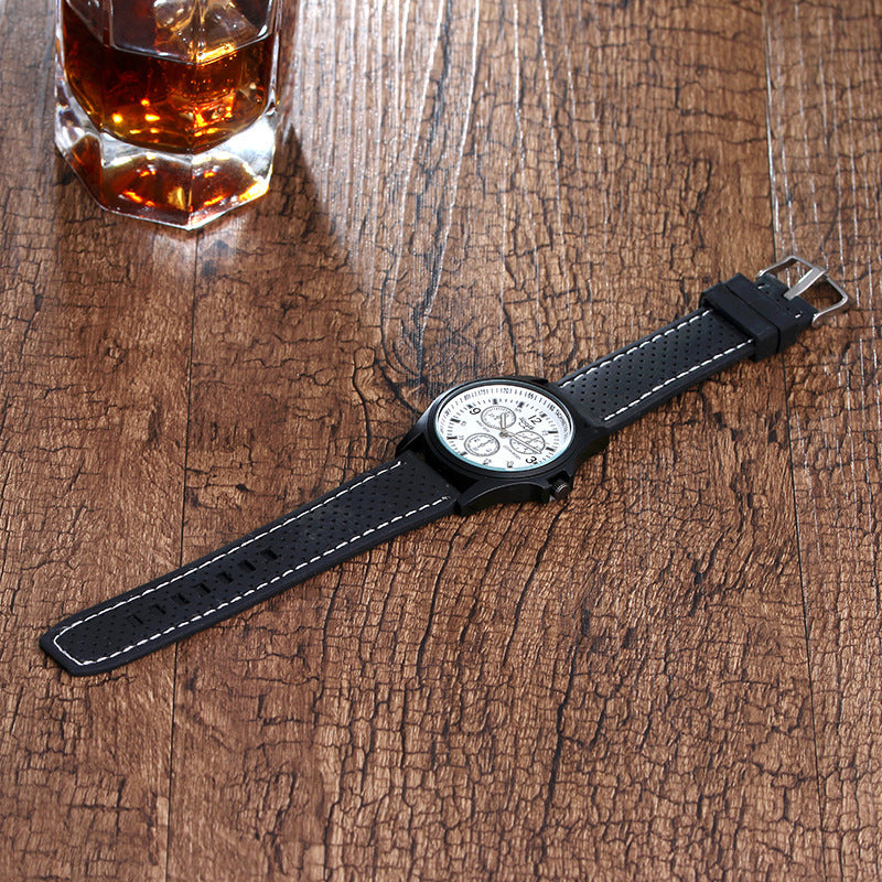 women silica gel quartz watch sloggi black