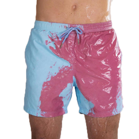 Magical Change Color Beach Shorts - Quick Dry & Stylish Swimwear soft