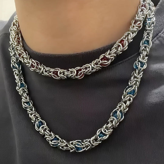 sapphire splice necklace