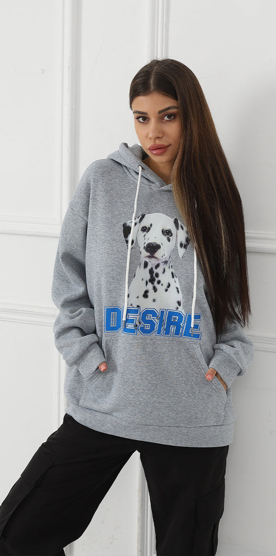 Fashionable Casual Printed Long Sleeved Sweatshirt for Women