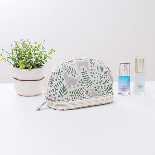Portable large capacity double layer cosmetics - Stylish Storage Bag