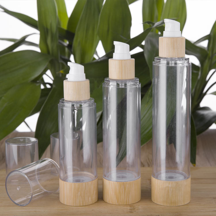-bottling Spray Bottle Lotion for Cosmetics, Handcrafted Bamboo