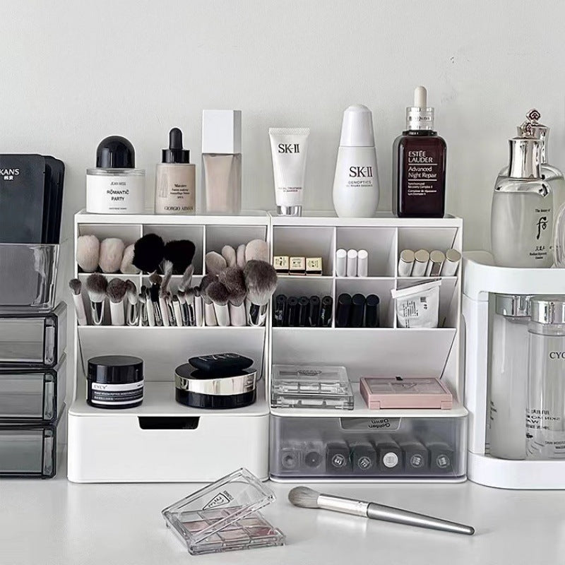 Cosmetics Storage Box Desktop Finishing Box with Drawers