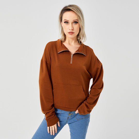 Pullover Sweatshirt - Women's Comfortable & Stylish Top