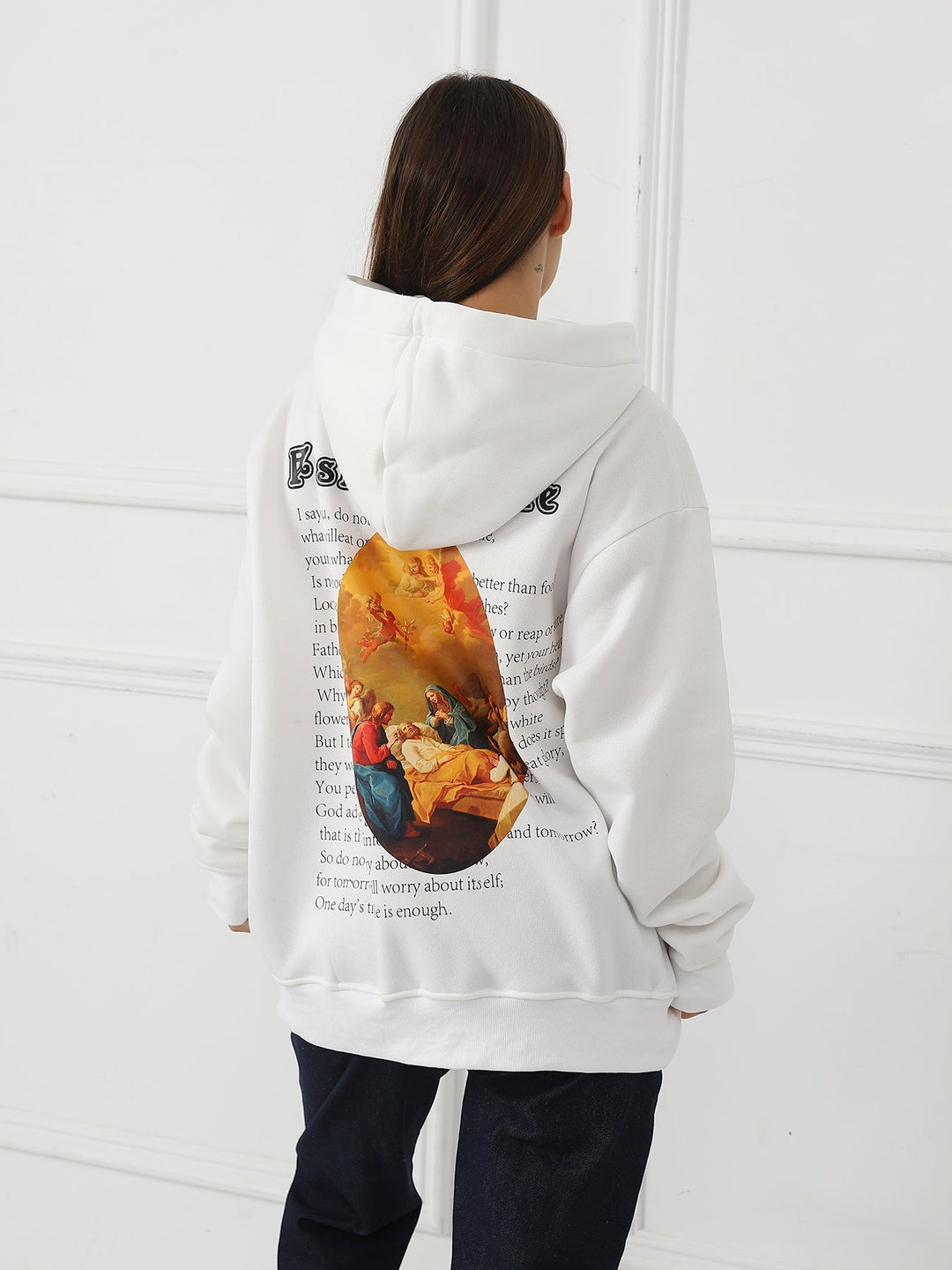 Fashionable Casual Printed Long Sleeved Sweatshirt for Women