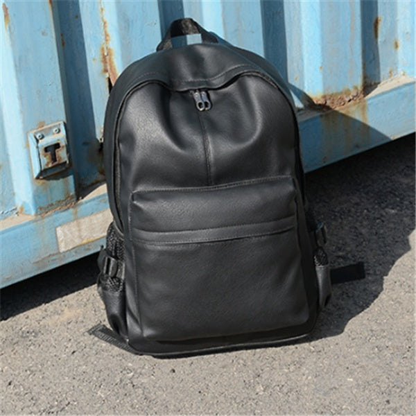 Male leather backpack