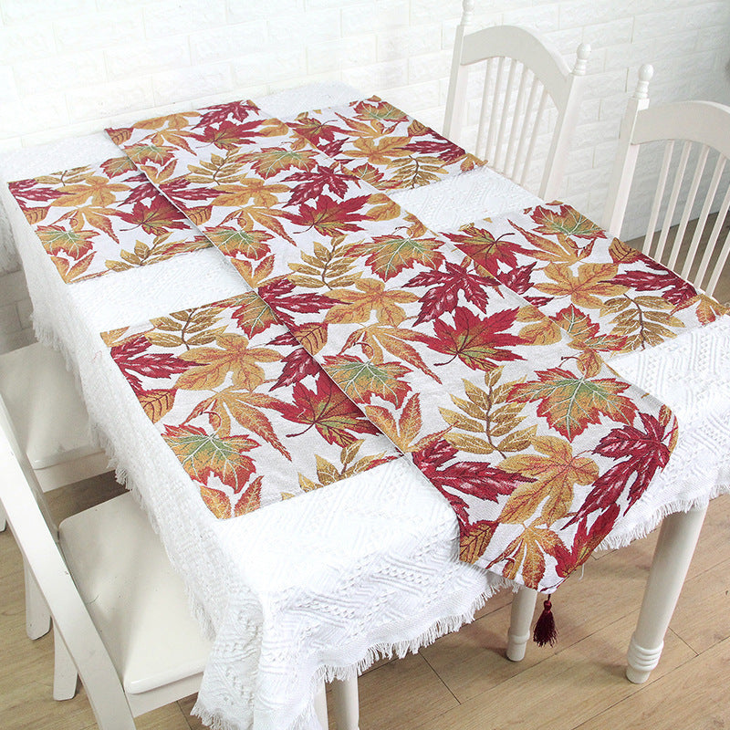 Home Decor Table Towel Tea Table Tea Art - Maple Leaf Style