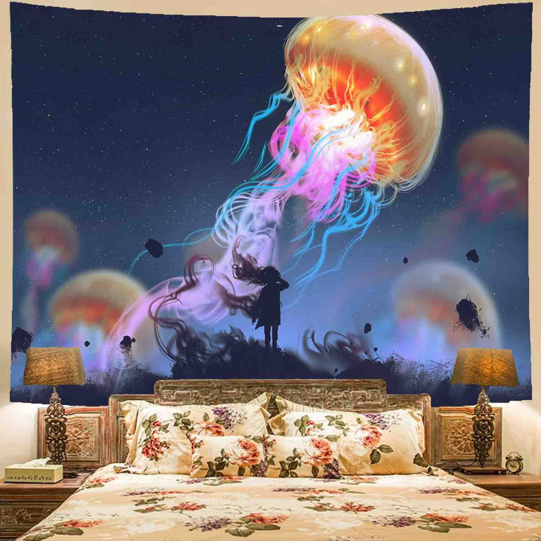 Home Decor Realistic Psychedelic Mushroom Print Tapestry Art