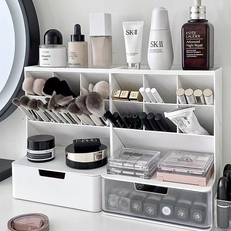 Cosmetics Storage Box Desktop Finishing Box with Drawers