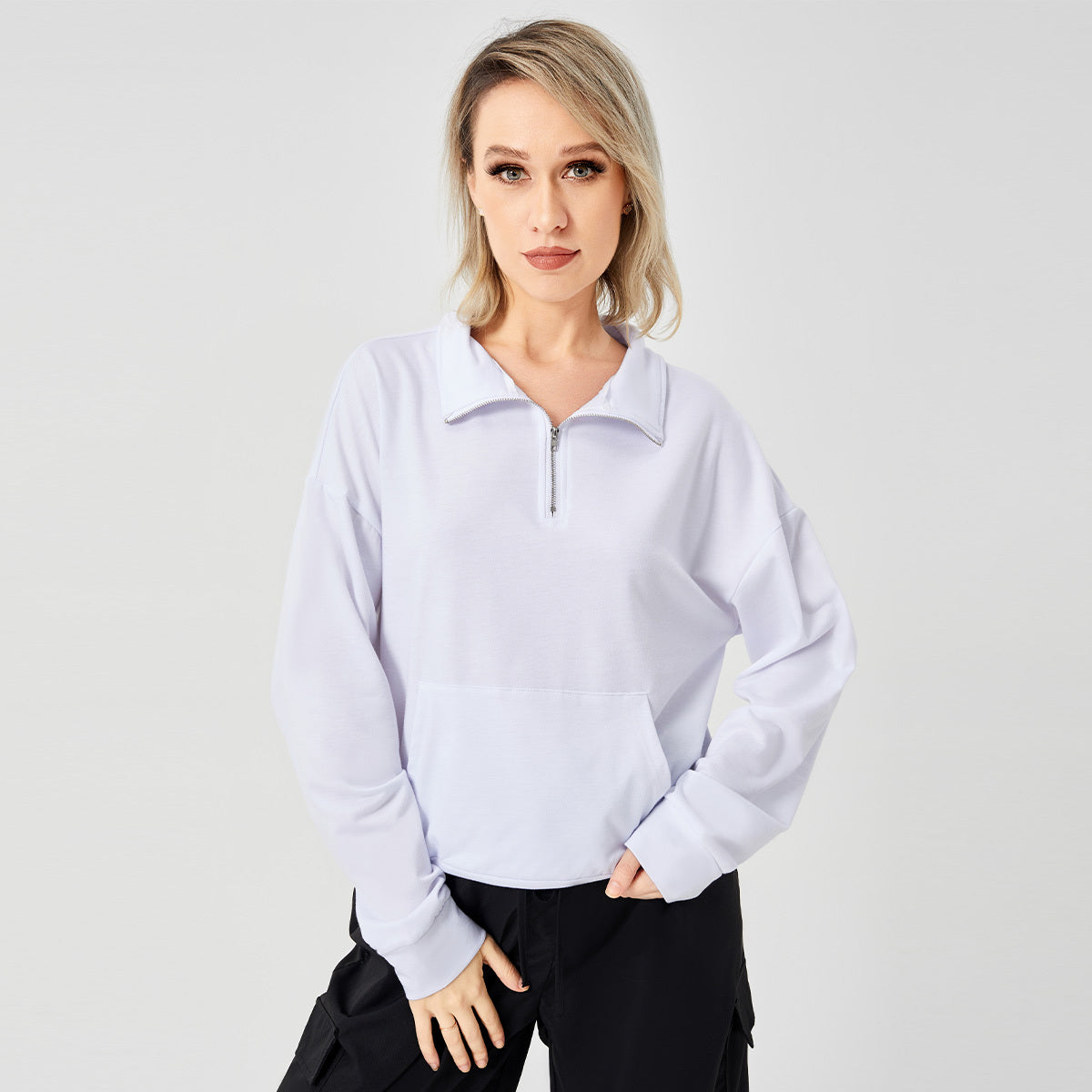 Pullover Sweatshirt - Women's Comfortable & Stylish Top