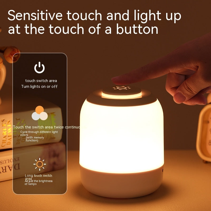 Rechargeable Touch Led Small Night Lamp Home Decor - Stylish