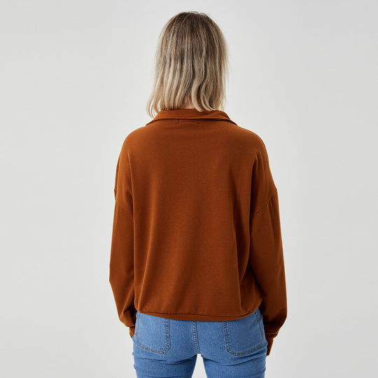 Pullover Sweatshirt - Women's Comfortable & Stylish Top