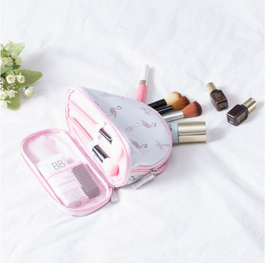 Portable large capacity double layer cosmetics - Stylish Storage Bag