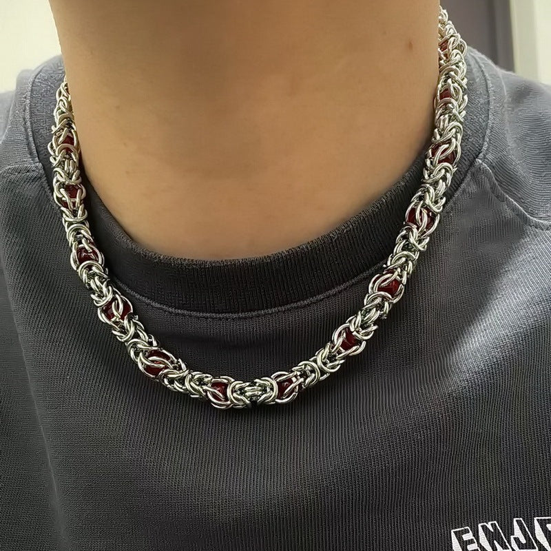 sapphire splice necklace