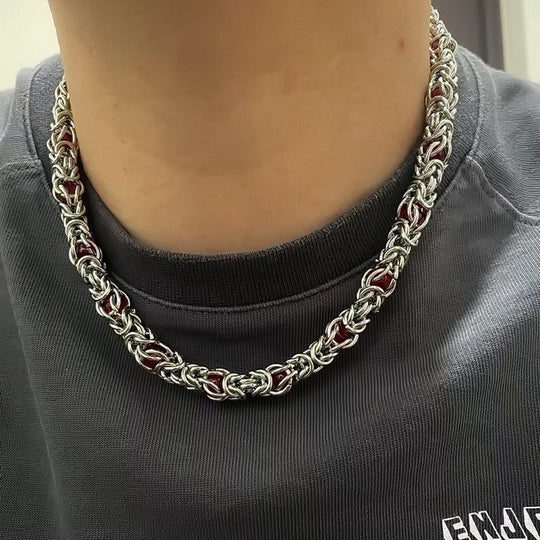 sapphire splice necklace