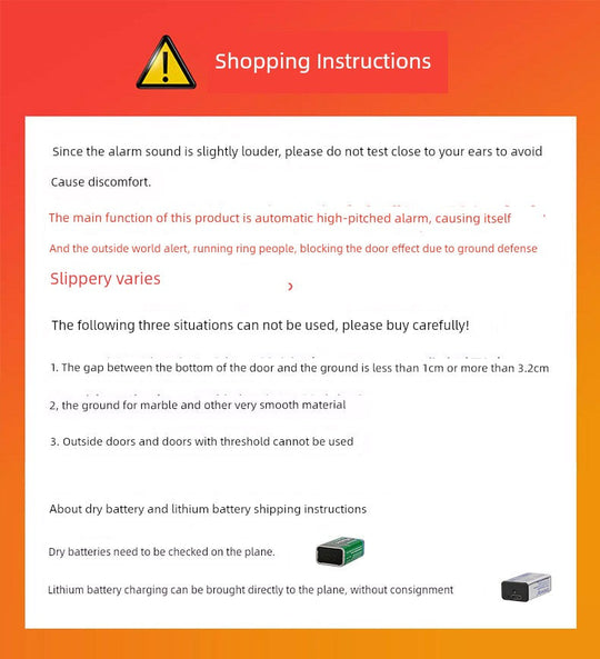 Anti-Wolf For Home Safety Lock for Girls Living Alone Door Stopper