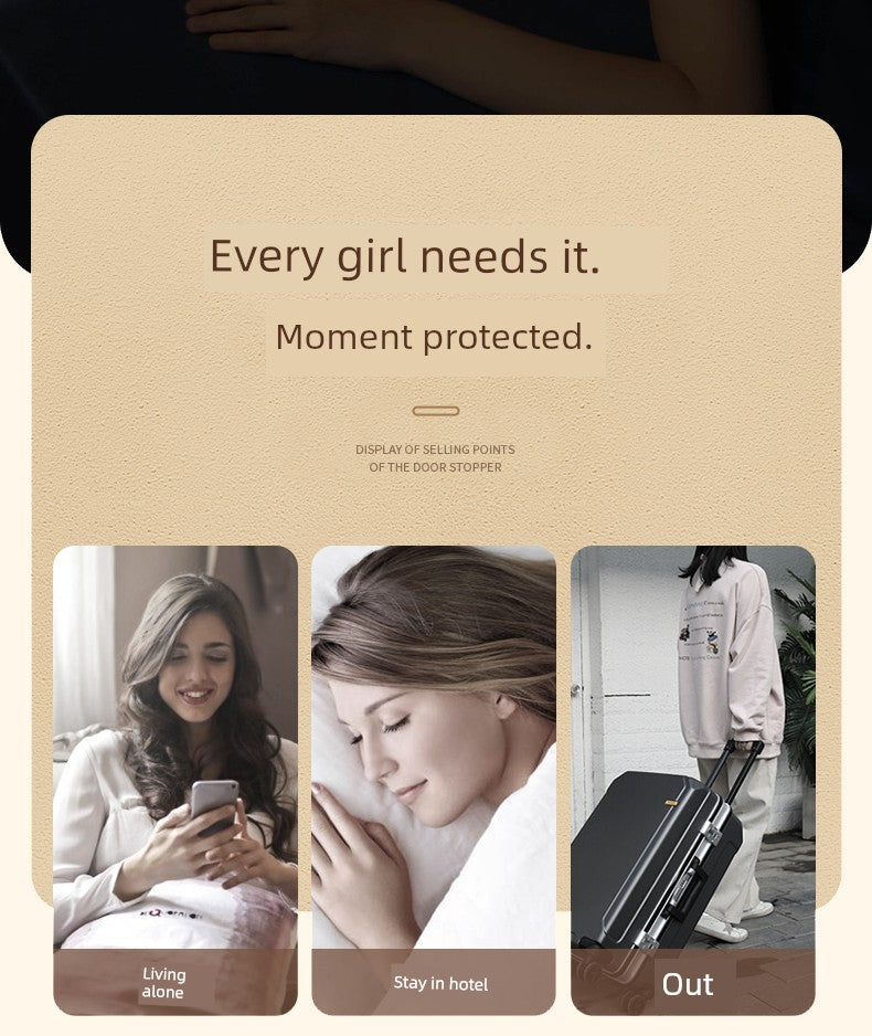 Anti-Wolf For Home Safety Lock for Girls Living Alone Door Stopper