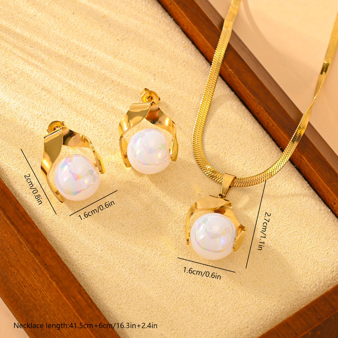 Fashion Lady Pearl Earings Set - Elegant and Stylish Jewelry