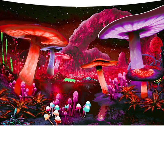 Dream Mushroom Psychedelic Rug Boho Home Decor | Stylish & Versatile